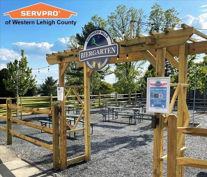 The new Biergarten and Snack Stand. 