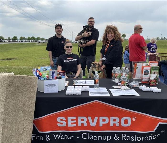 SERVPRO staff at a table